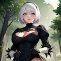 無表情で見せてくれる2B 5枚目
