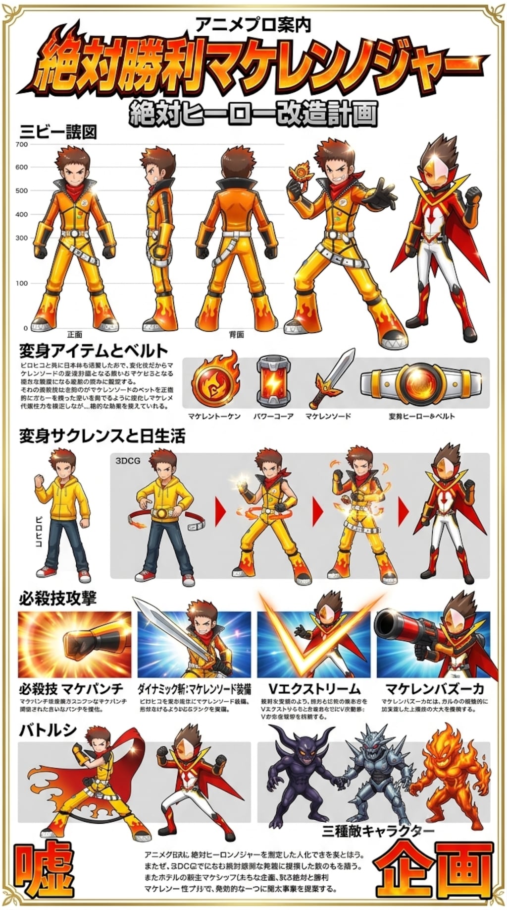 一文字ピロ彦　絶対ヒーロー改造計画