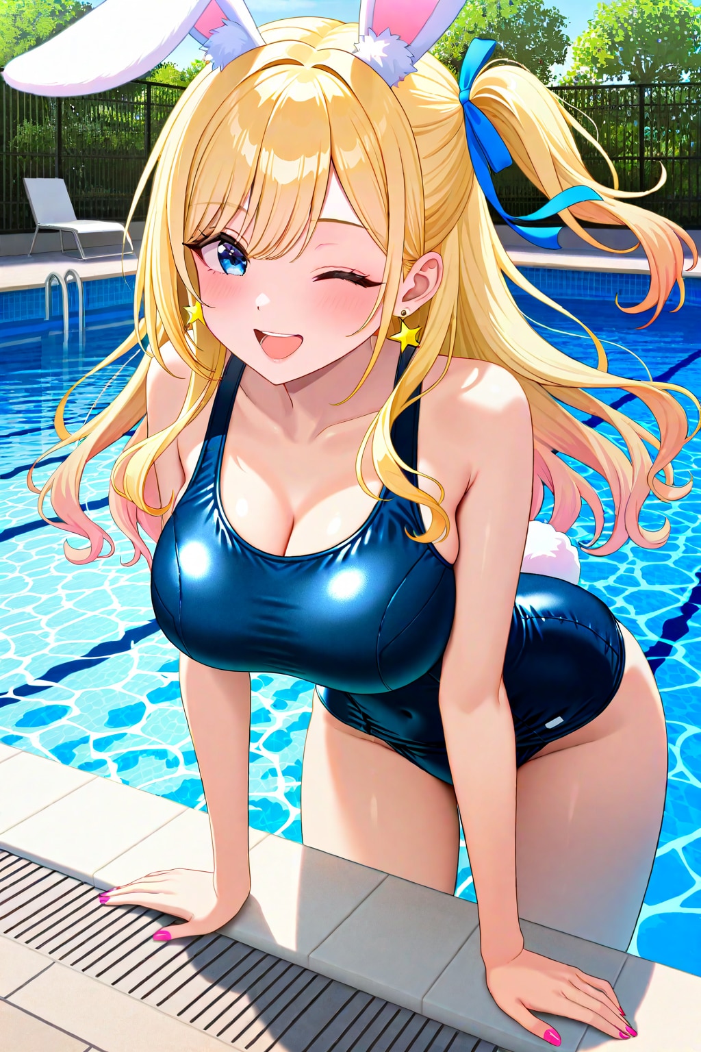 ナミちゃんのスク水バニー