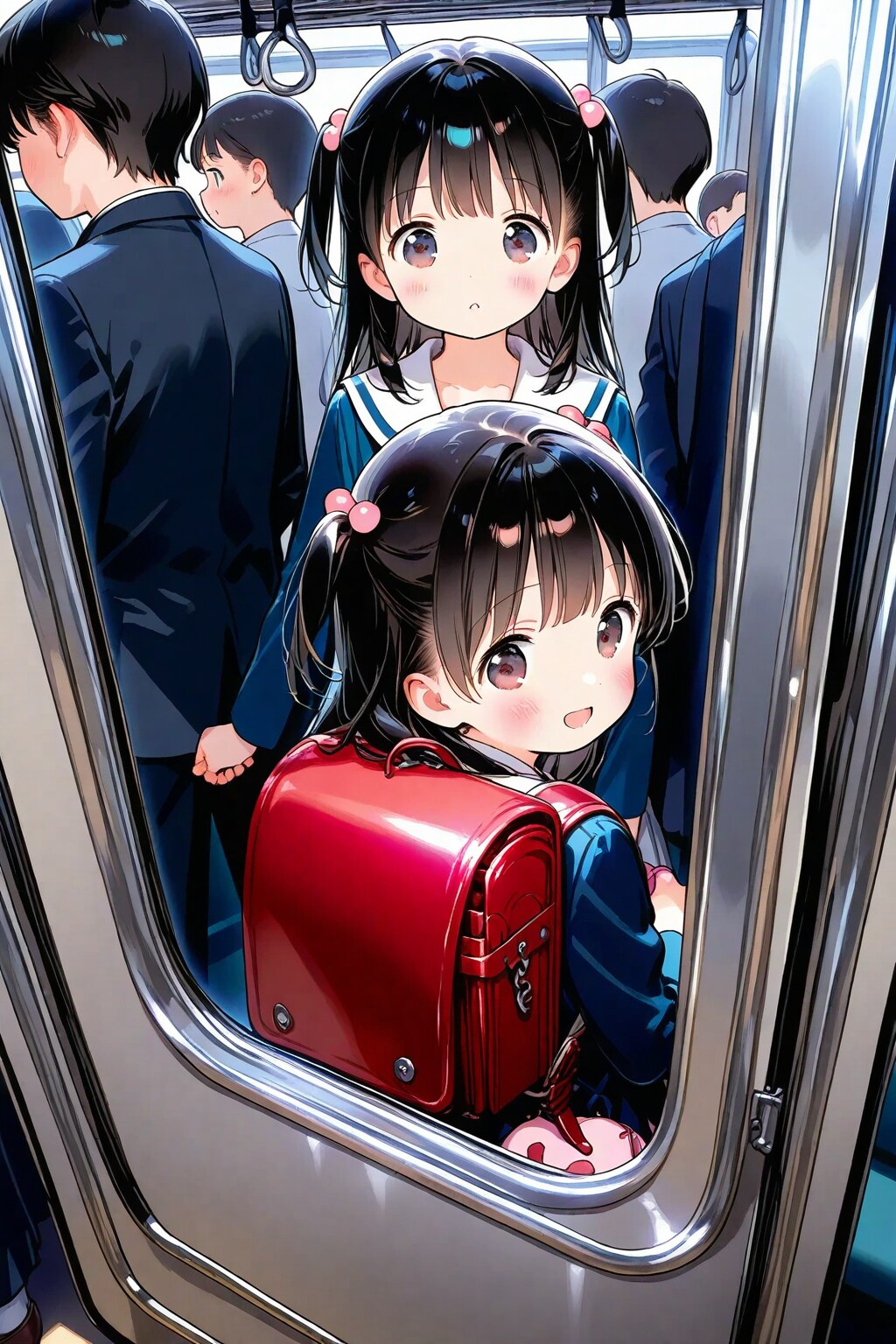 いつもの通学風景