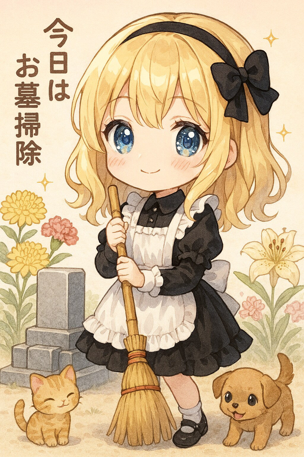 バレンタインですがお墓掃除に行ってきます