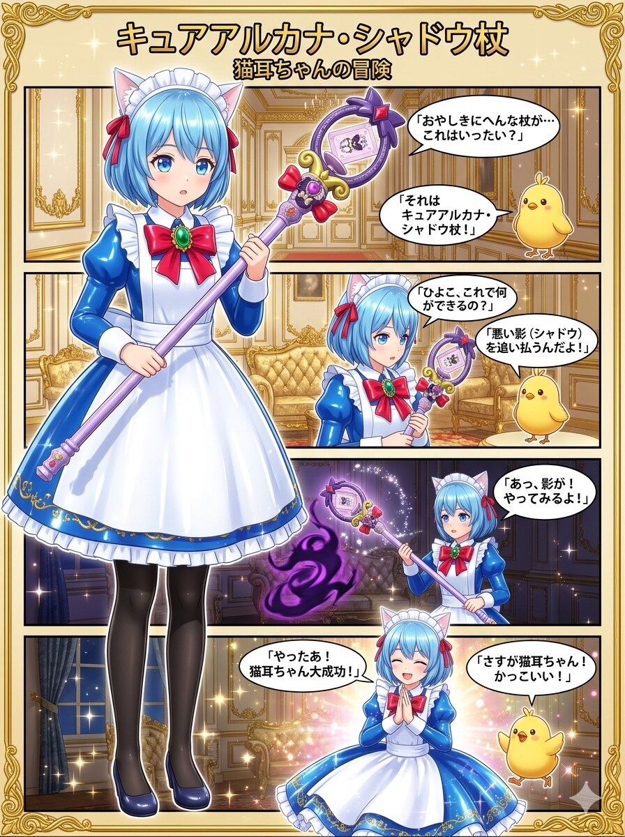 キュアアルカナ・シャドウ杖　猫耳ちゃんの冒険 | の人気AIイラスト・グラビア