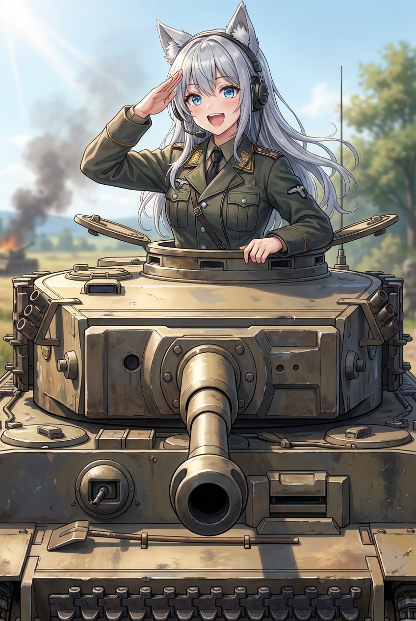Panzer vor！(戦車前え！)🐺🎶 | の人気AIイラスト・グラビア
