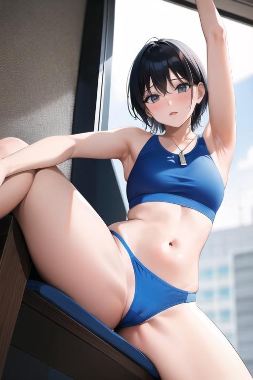 ほっそり陸上ウェアさん