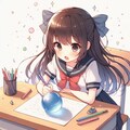 [Dalleさんで]○ートボールを作る女の子[ヅートボール] 5枚目