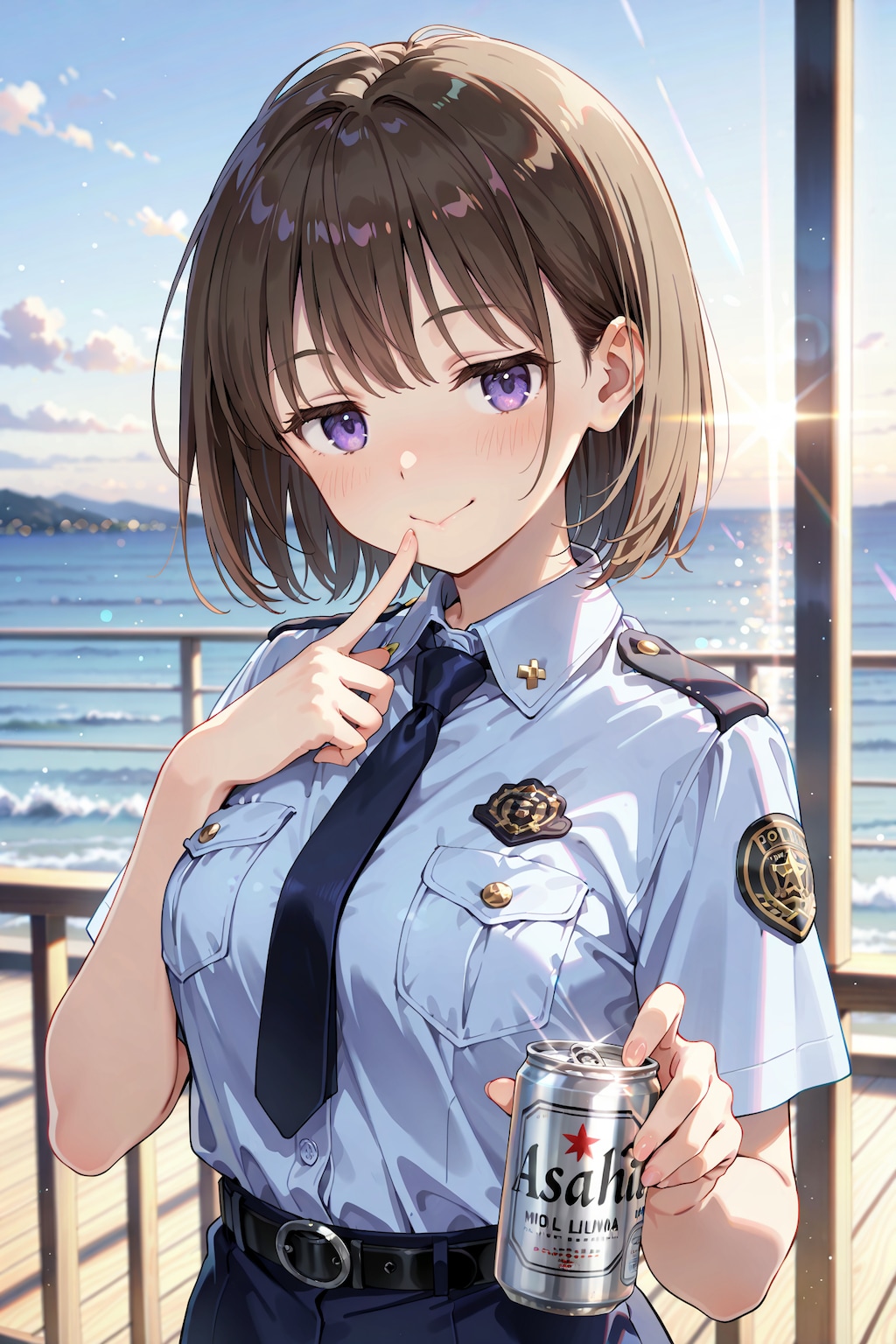 ジト目婦警さんとビール ～乾さつきのドライな日常～ Z520