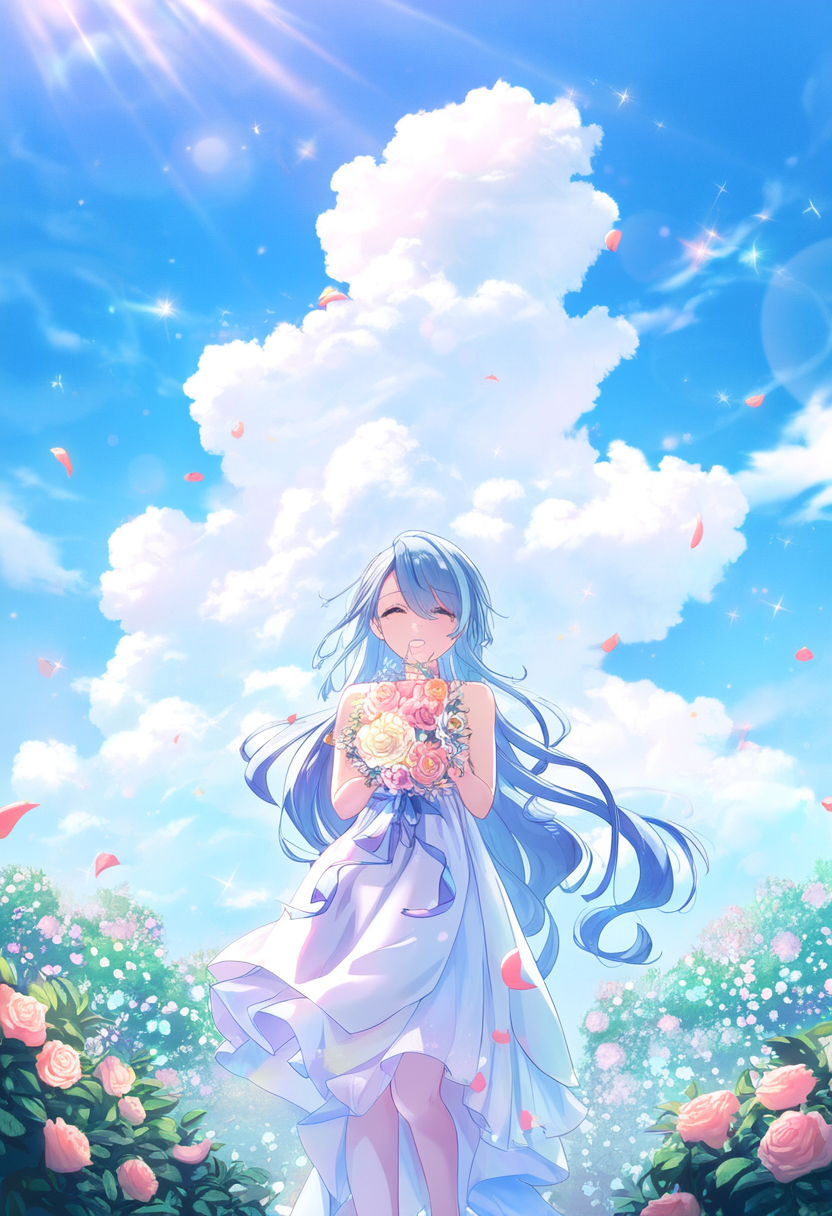 an elegant flower garden