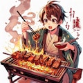 肉の日★みんなでお肉食べよう★(11枚)レトロモダン街シリーズ110 5枚目
