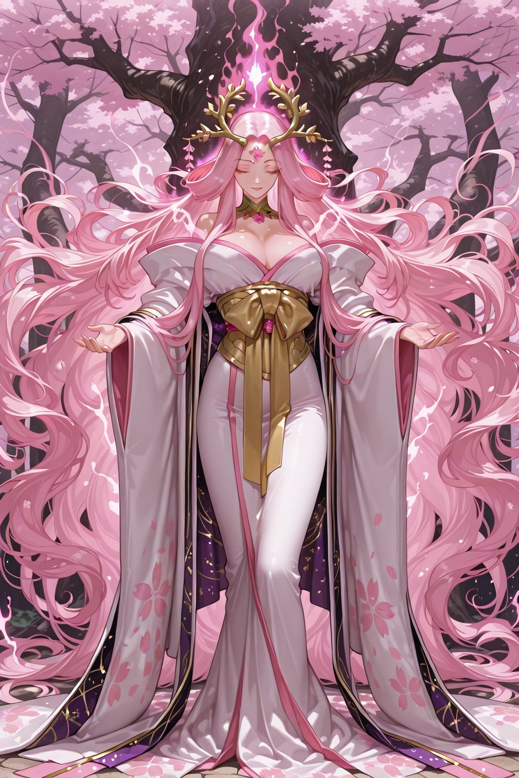 公園を守護する桜の木の神 | の人気AIイラスト・グラビア