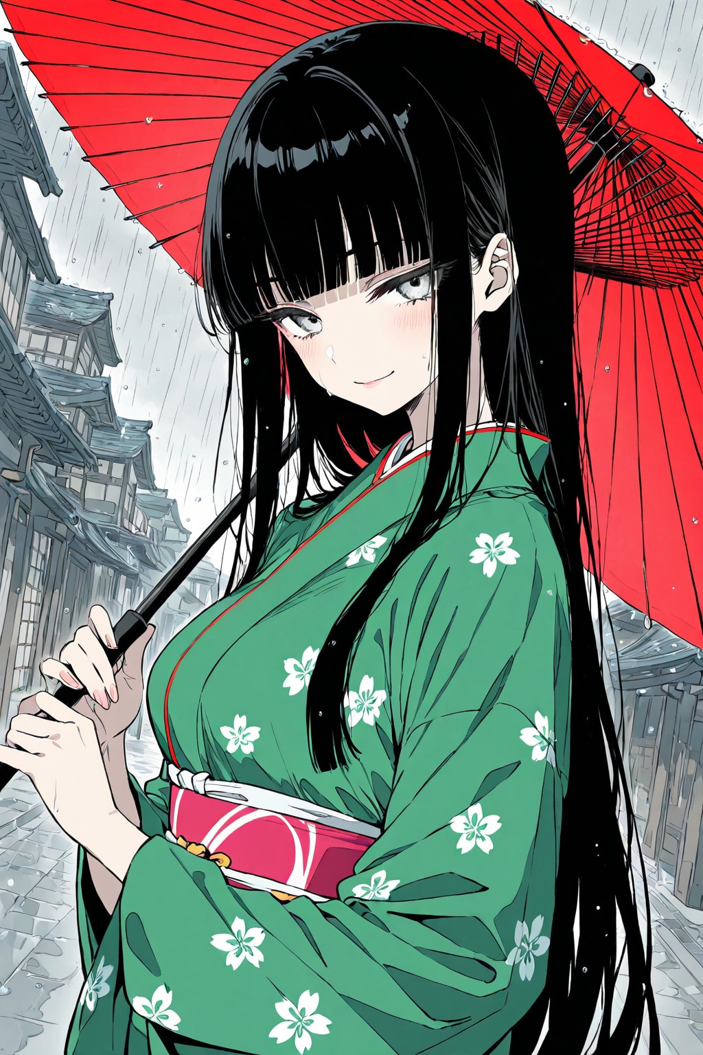 雨と女の子　その３