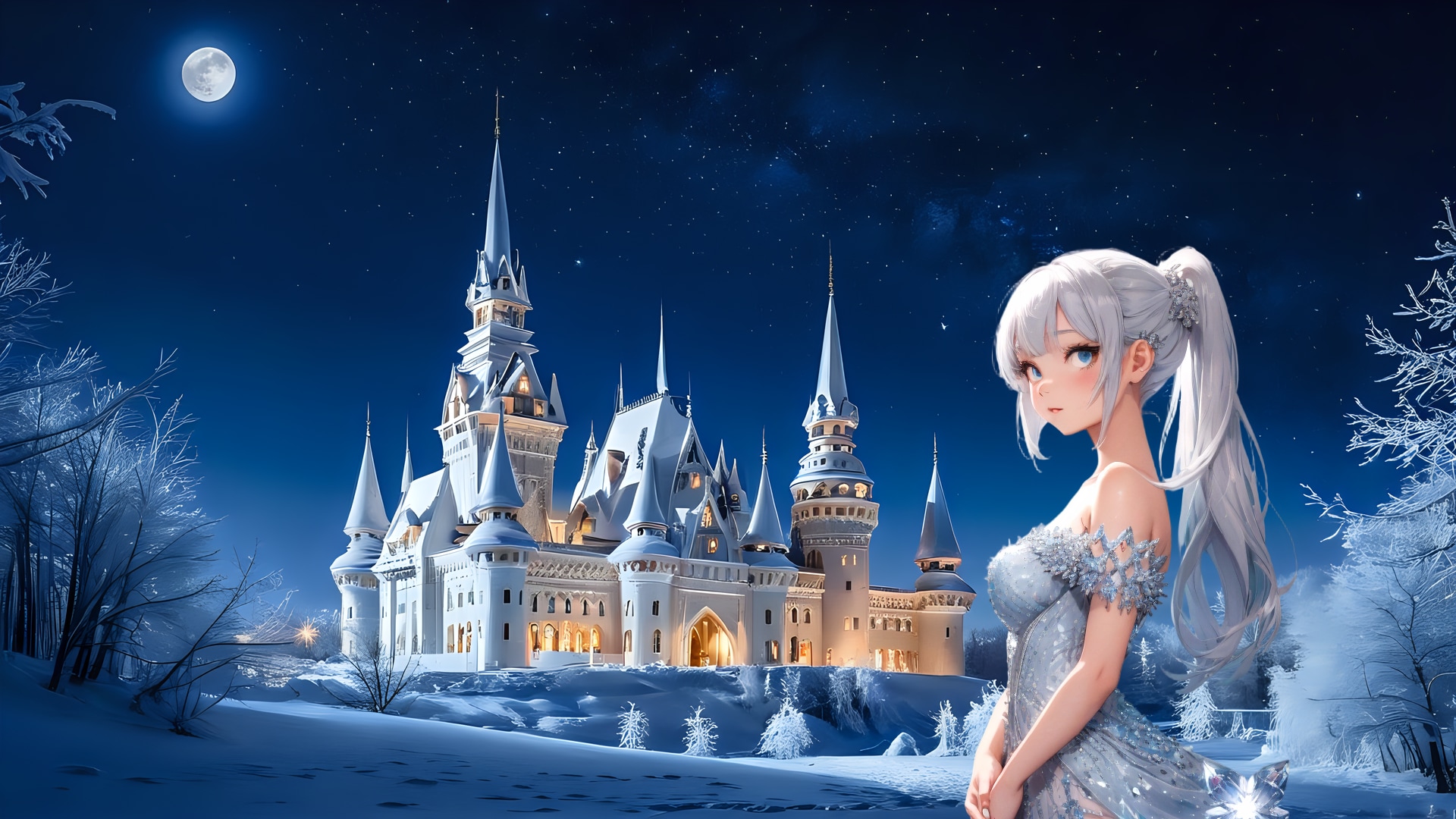 氷をも溶かす情熱 (FullHD 壁紙09 BD071) | の人気AIイラスト・グラビア