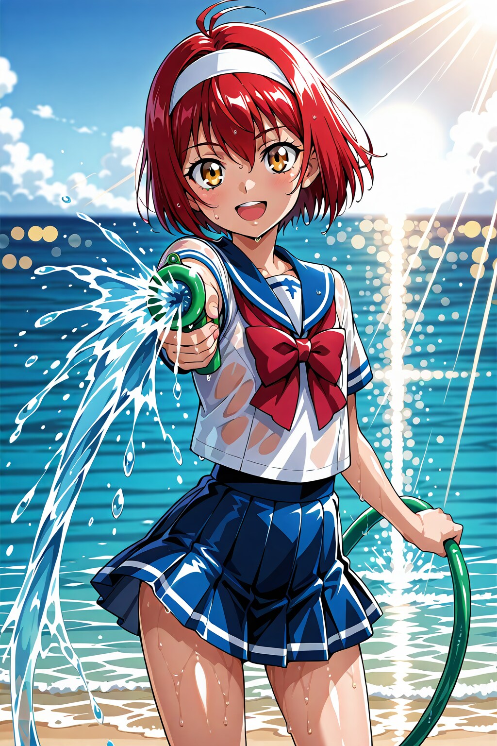 ずぶ濡れ男の娘