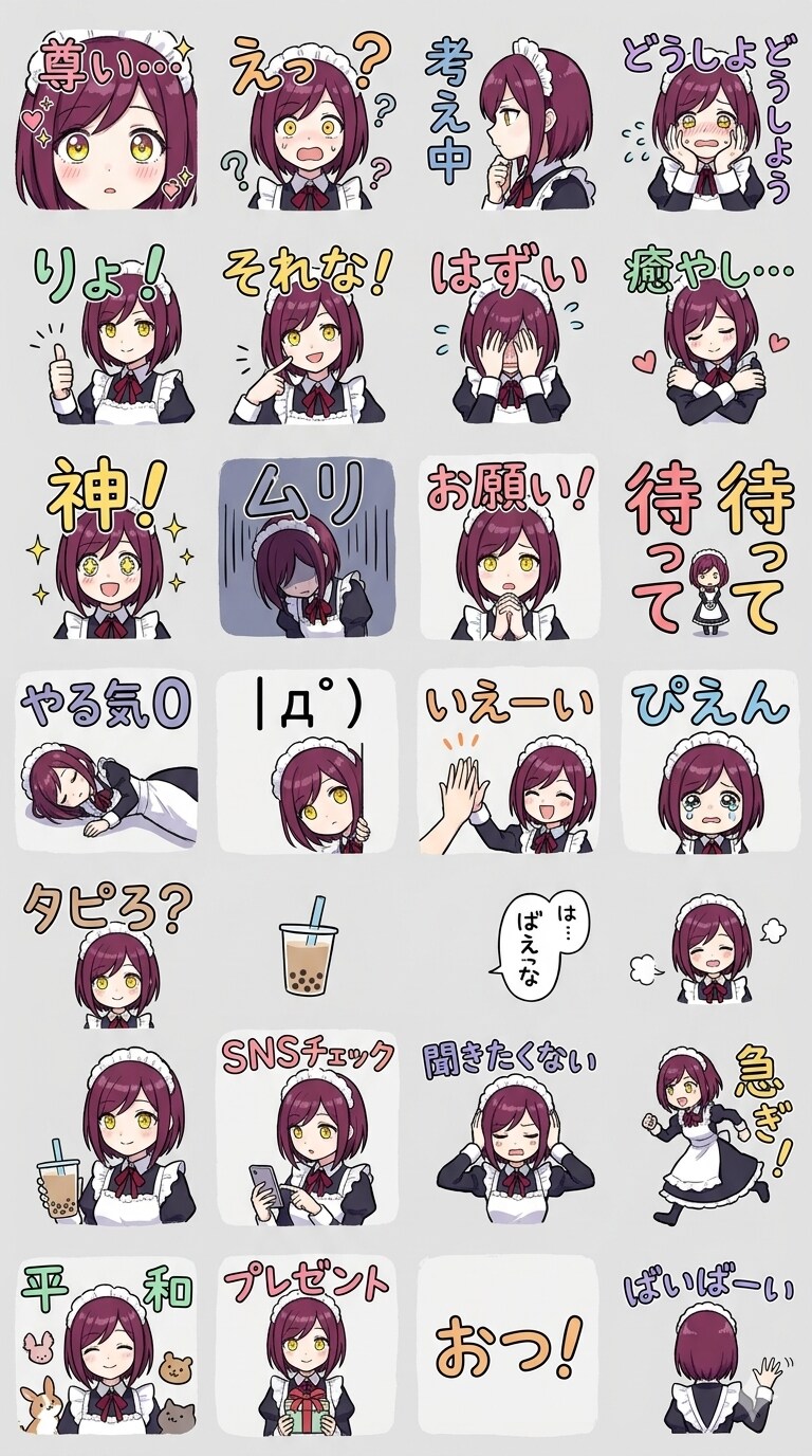 芽衣ちゃんスタンプ | の人気AIイラスト・グラビア