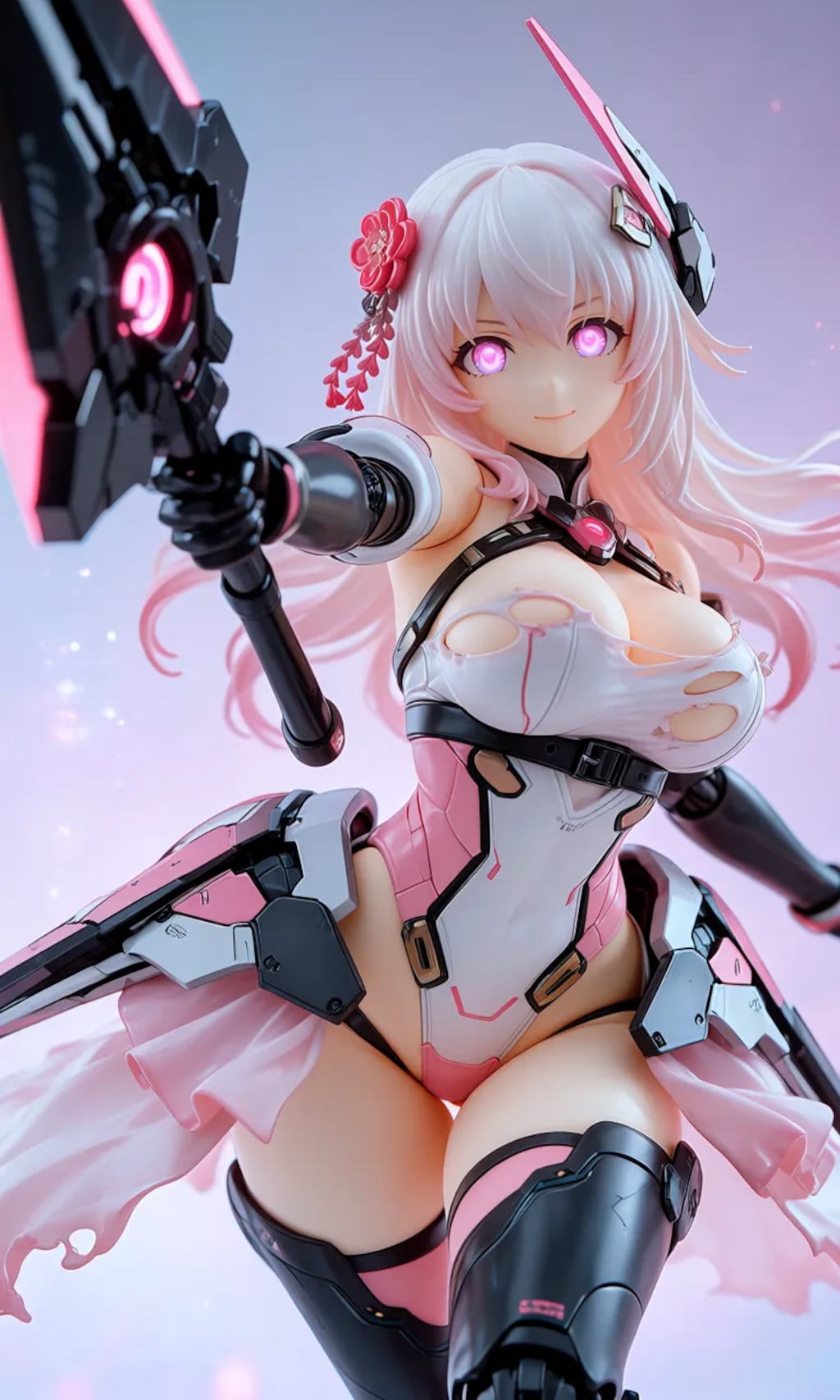 異世界制服少女達　メカ娘　姫巫女　アクリルドールフィギュア