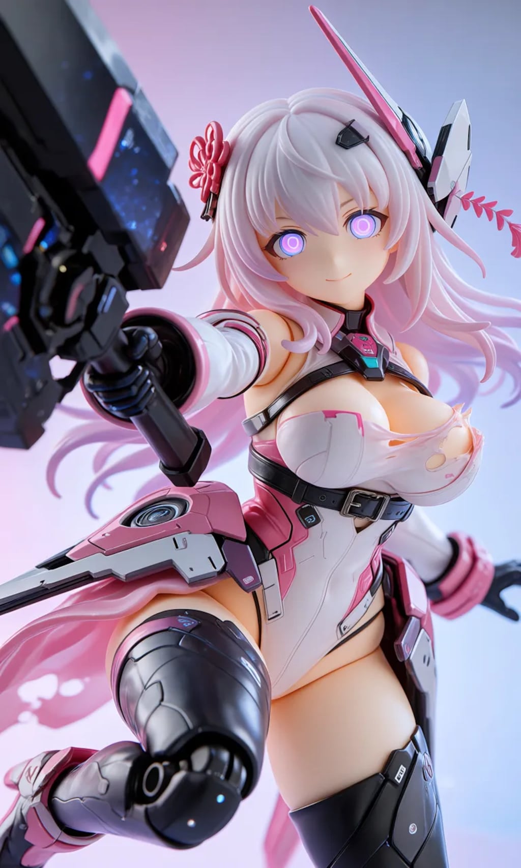 異世界制服少女達　メカ娘　姫巫女　アクリルドールフィギュア
