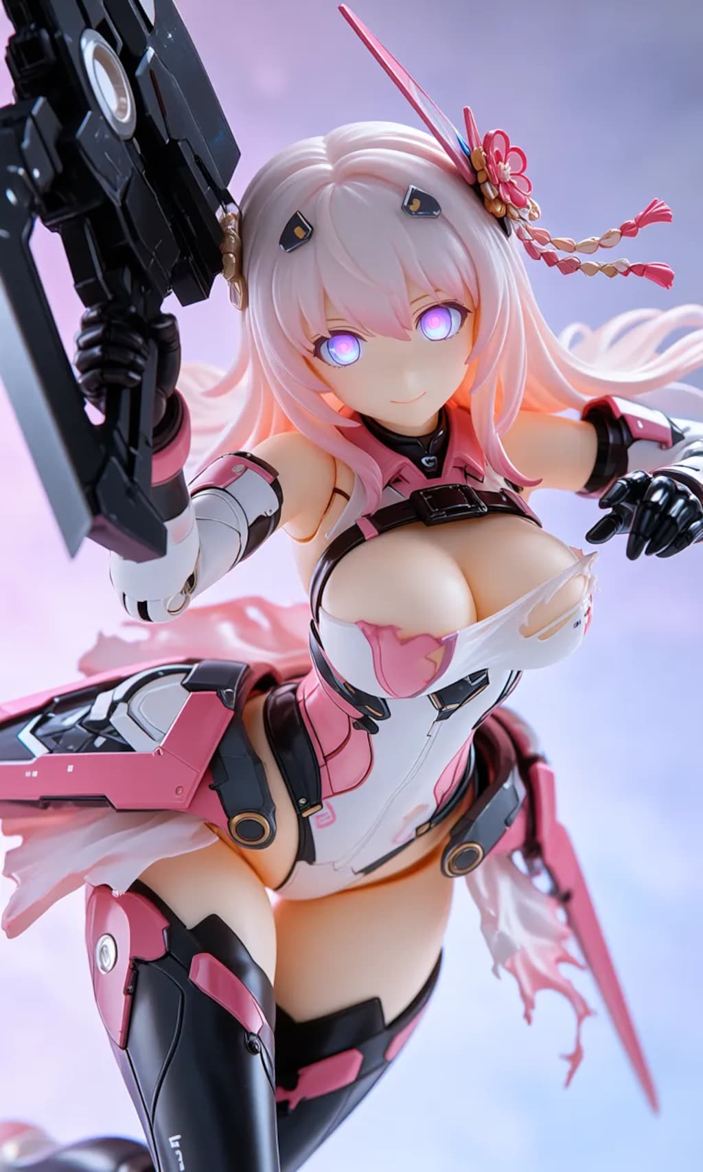 異世界制服少女達　メカ娘　姫巫女　アクリルドールフィギュア