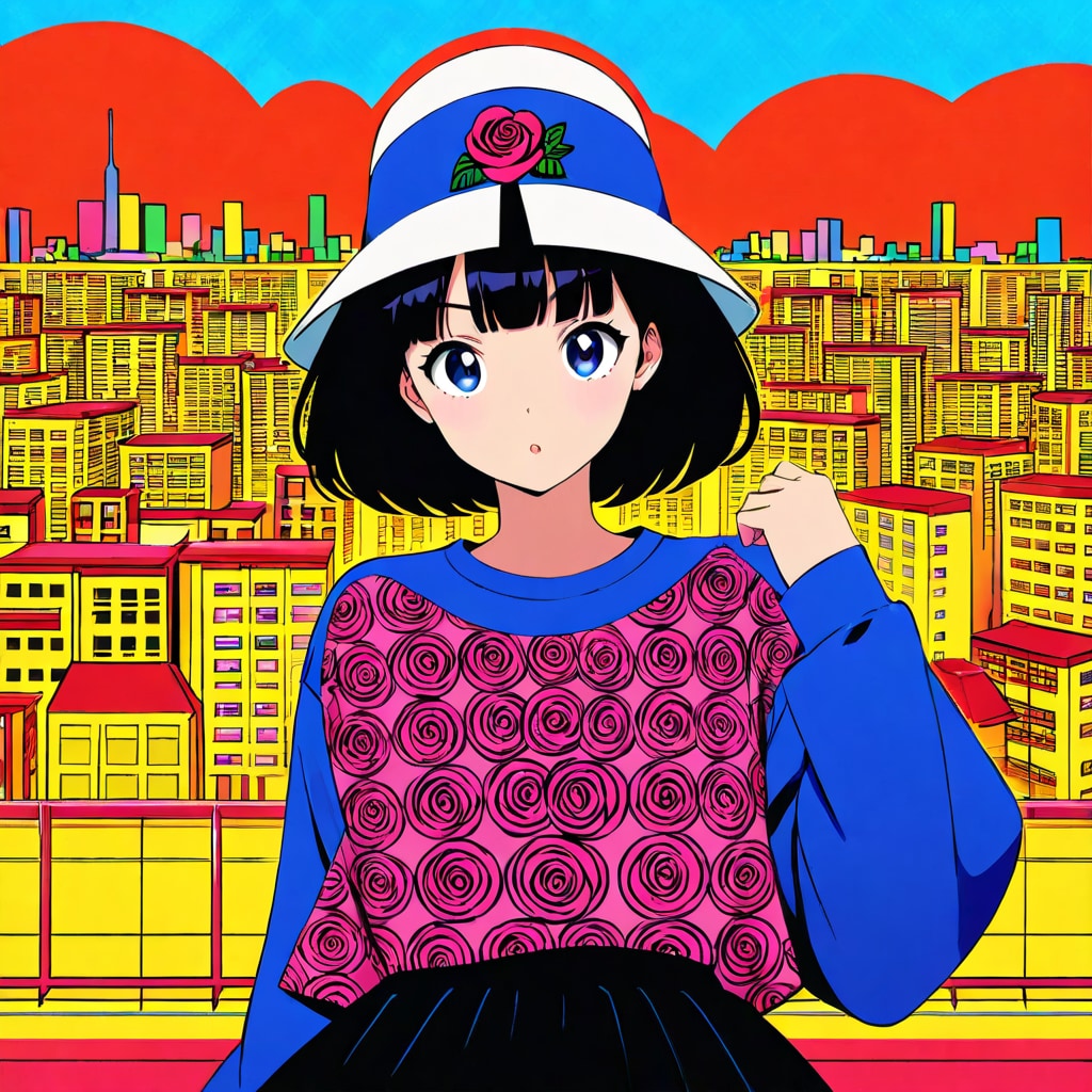 キテンゲ[薔薇]×Ｔシャツ | の人気AIイラスト・グラビア