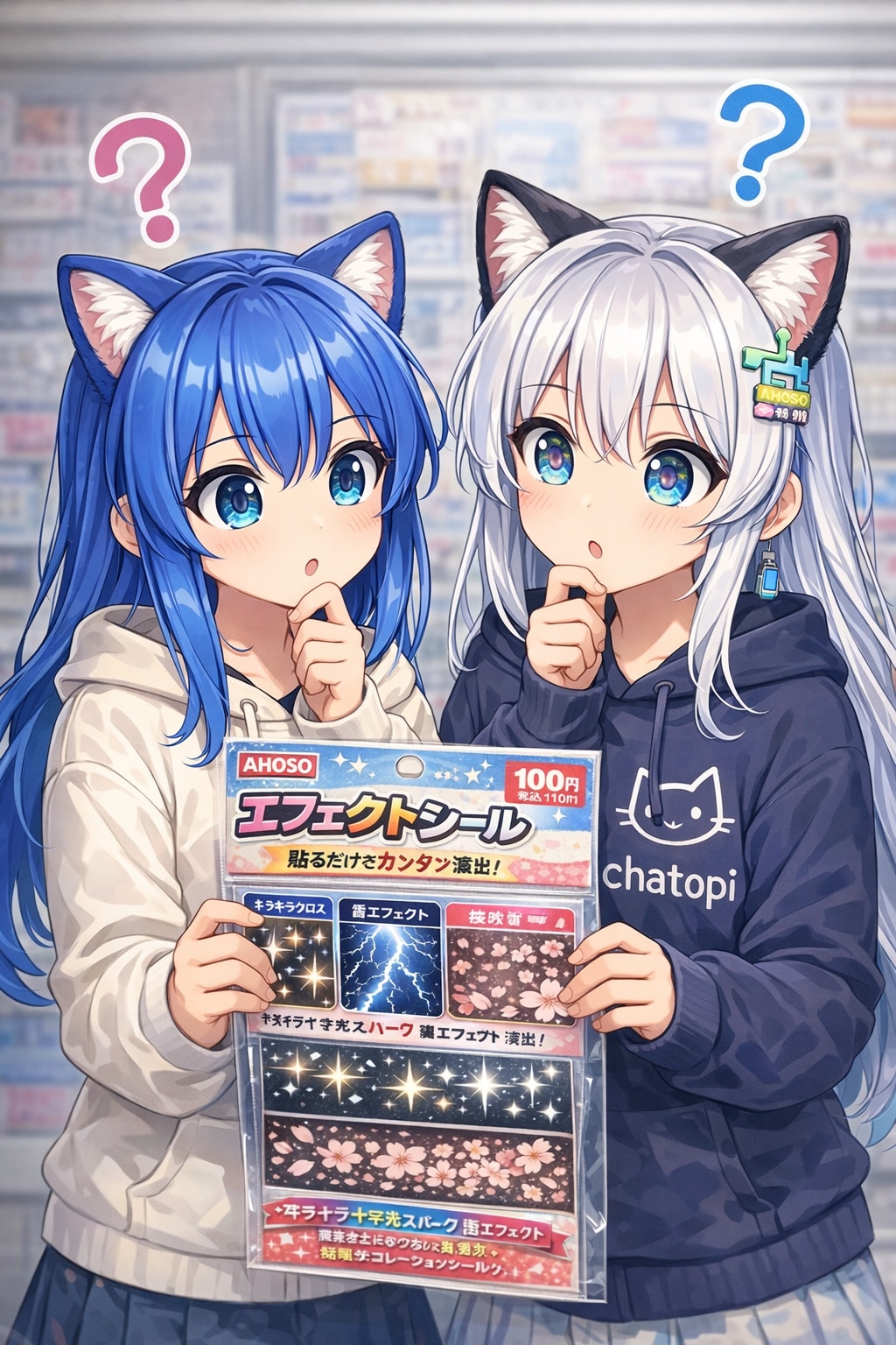 きょうのわたしとチャトピちゃん　[いろんなAHOSOグッズ(ちゃんと？したバージョン)４]