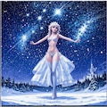 エルサが夜空の下で輝くセクシーなビキニ姿！雪と氷の城と共に魅了する 5枚目