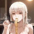 ◯ーメンを食べる女性達 6枚目