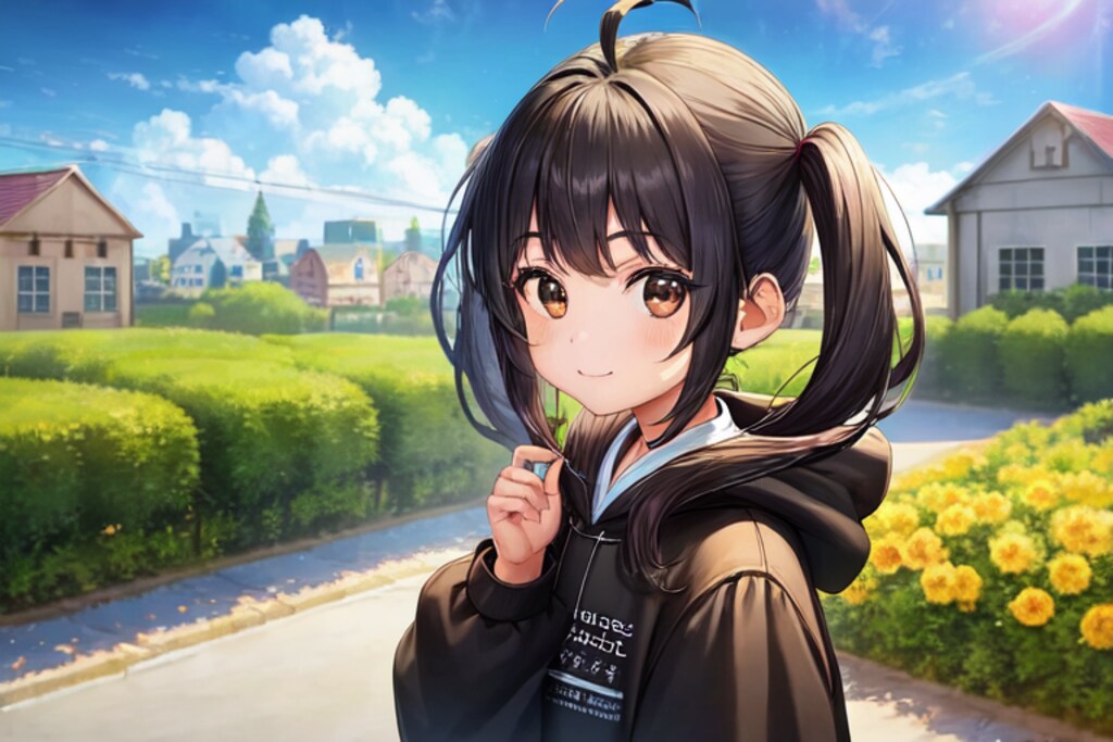 町と少女