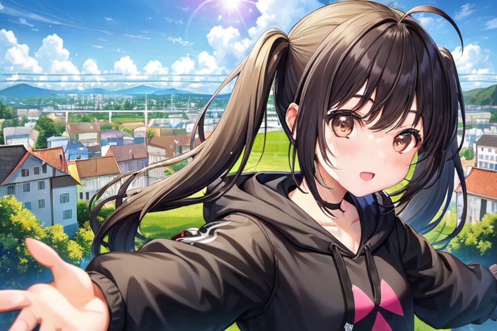 町と少女