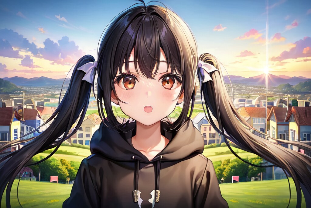 町と少女