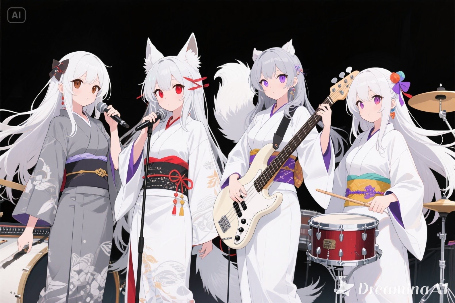 神様バンド御神隊 | の人気AIイラスト・グラビア
