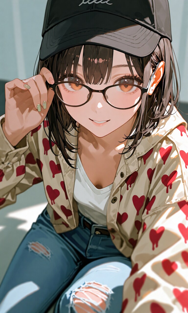 ハートの上着 | の人気AIイラスト・グラビア