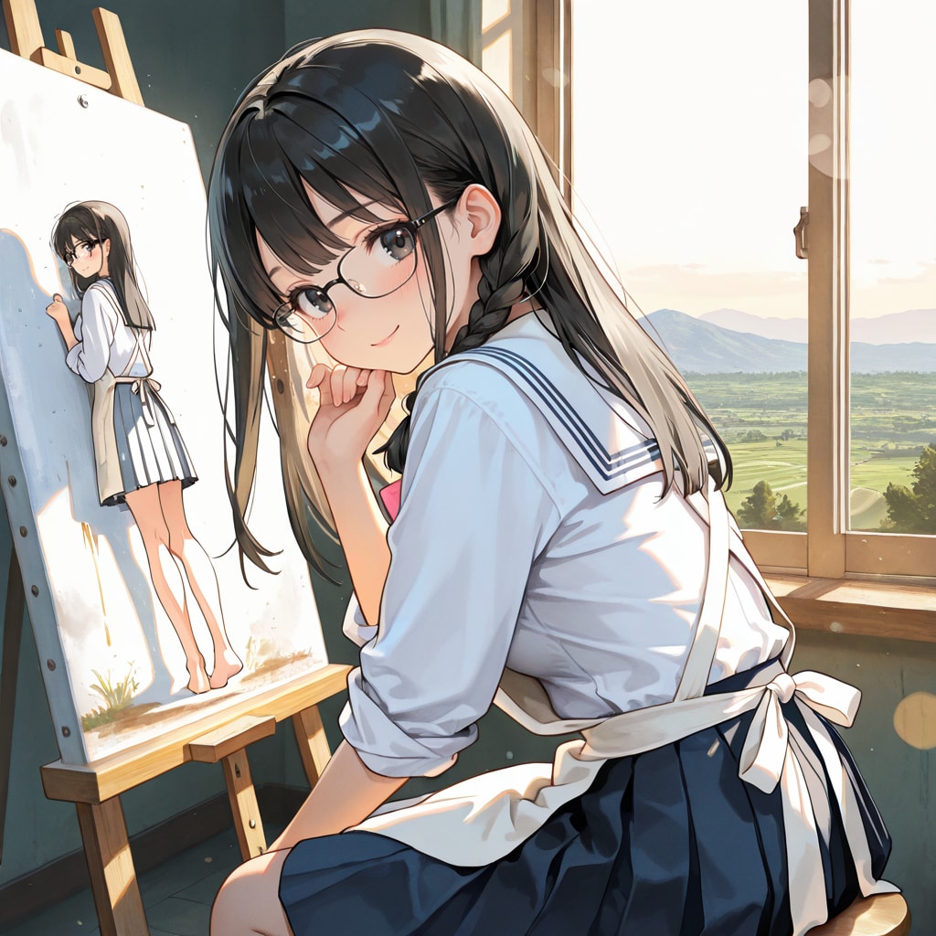 詩織ちゃん、絵が得意