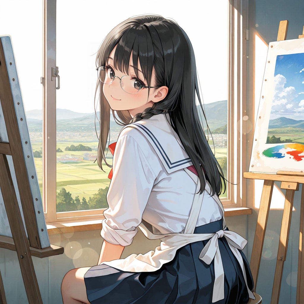 詩織ちゃん、絵が得意