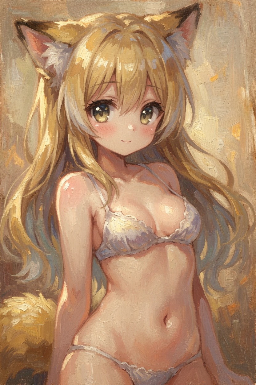 けものちゃんの下着姿