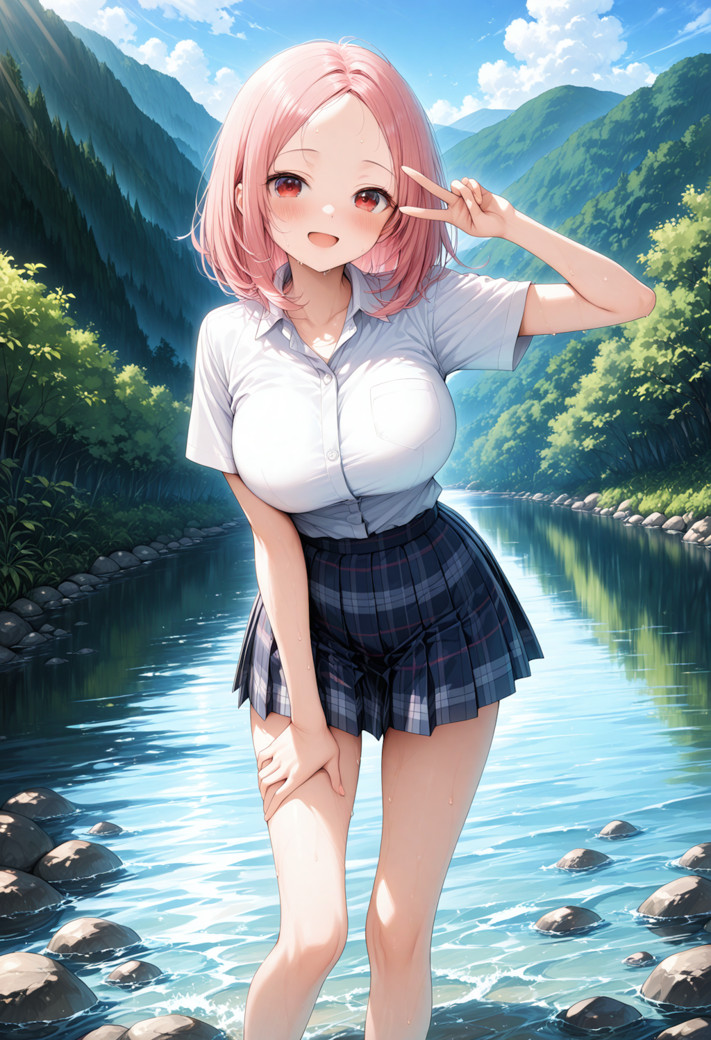 川遊び