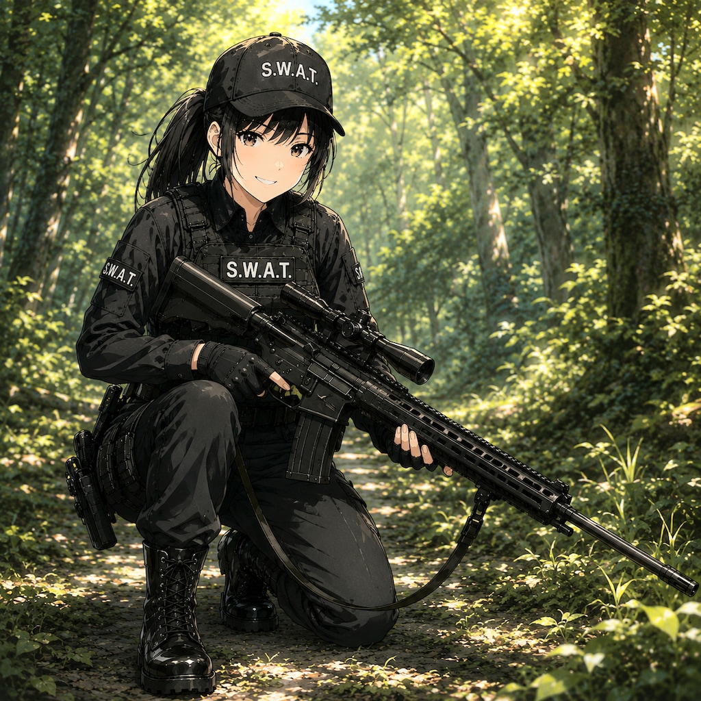 森林を守る女S.W.A.T.です