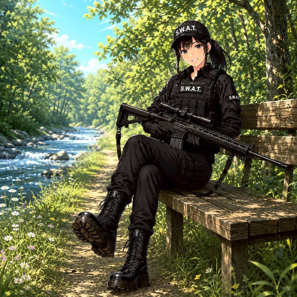 森林を守る女S.W.A.T.です