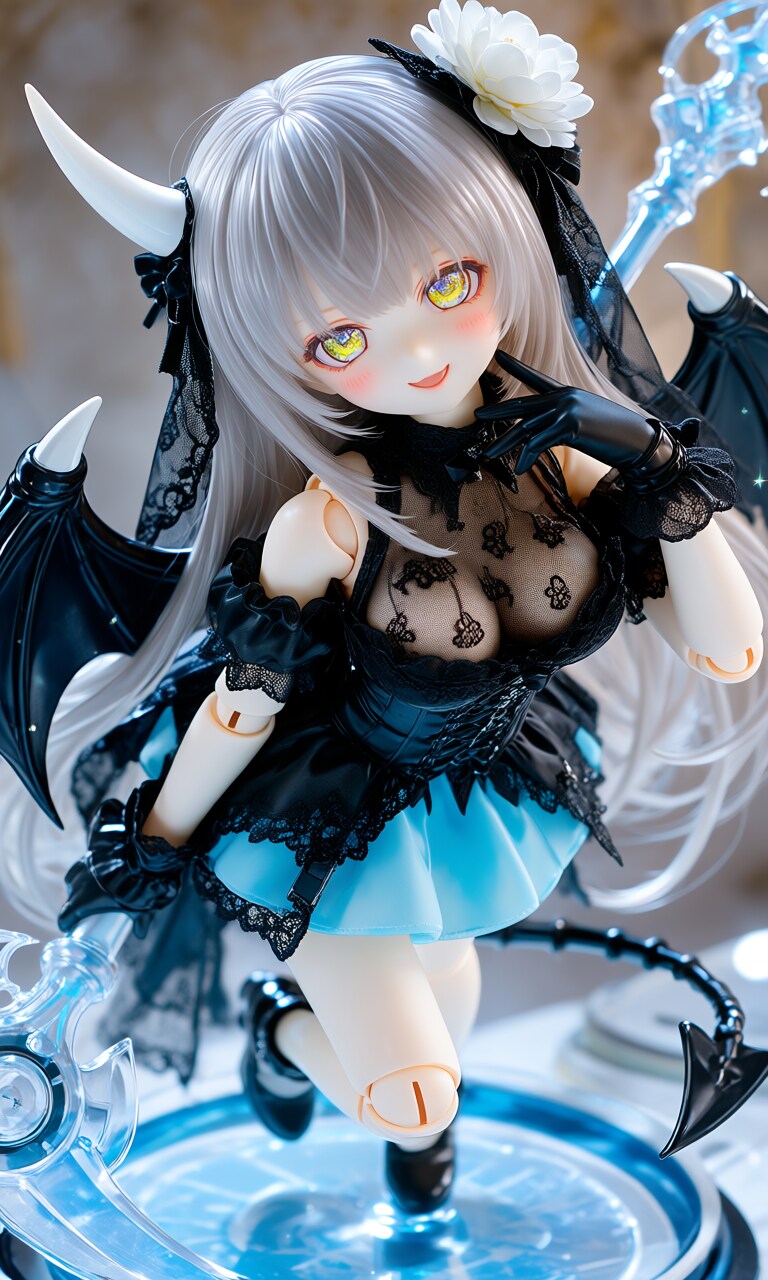 異世界制服少女達　ゴスロリ悪魔の死神　リルト・アイリス（Lilt-Iris）アクリルドール