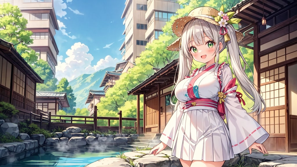 休みは温泉街へ
