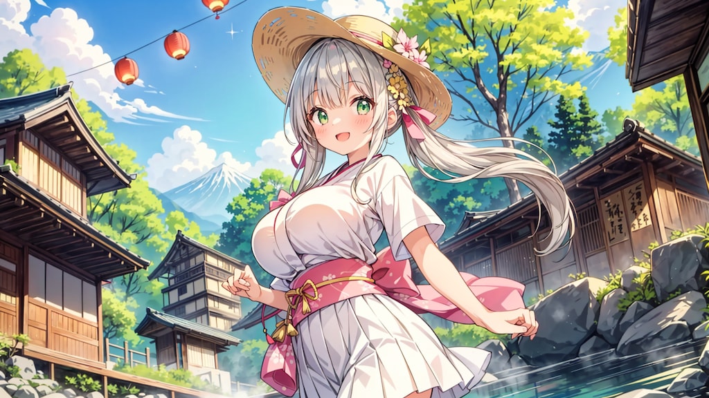 休みは温泉街へ