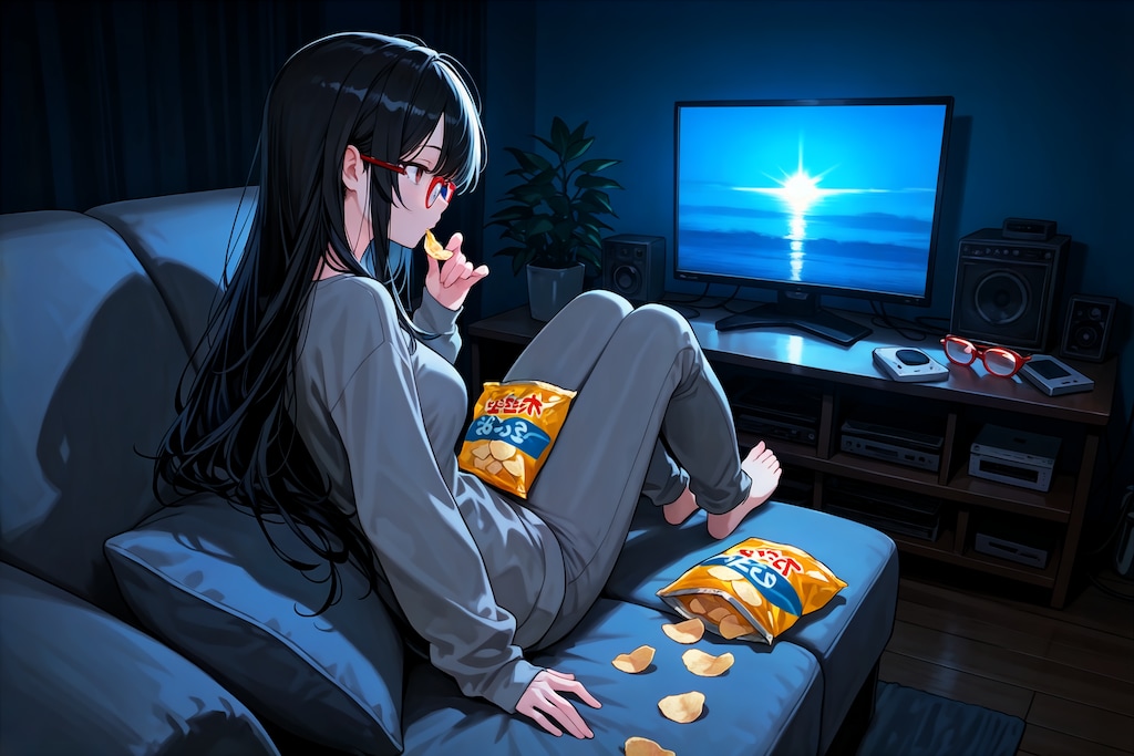 結月ちゃんは鑑賞する