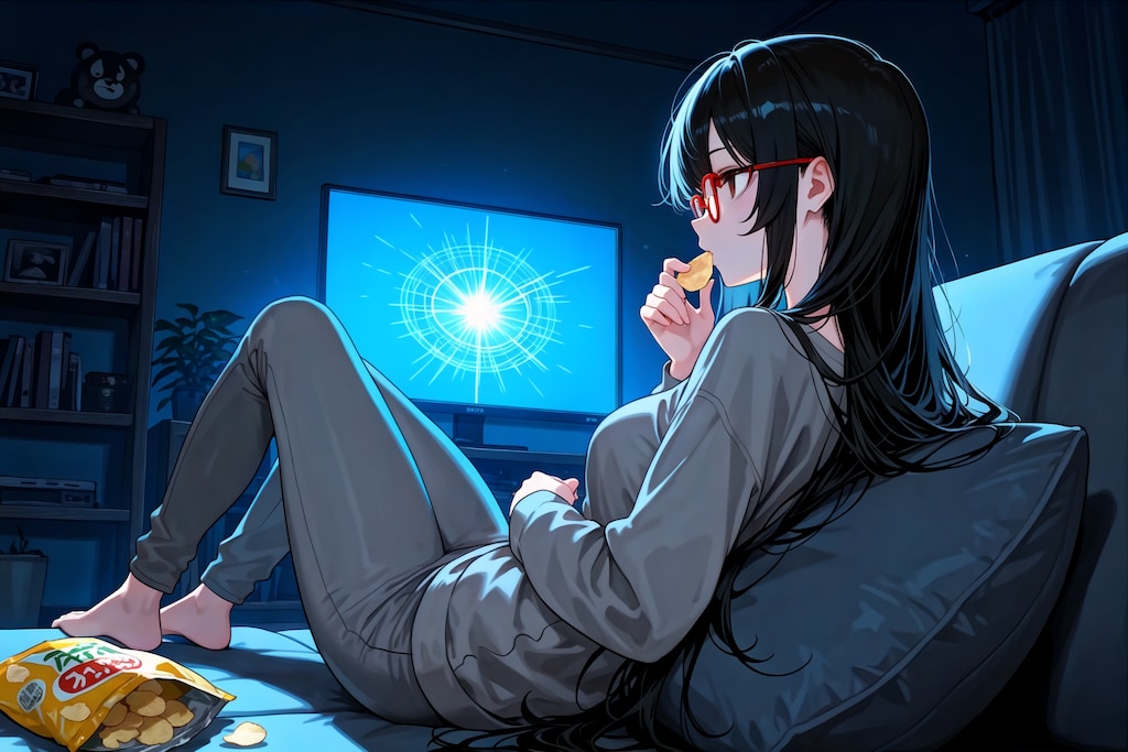 結月ちゃんは鑑賞する