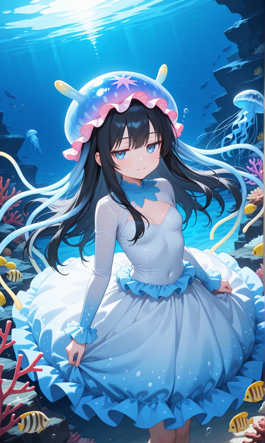 クラゲ黒髪ちゃん