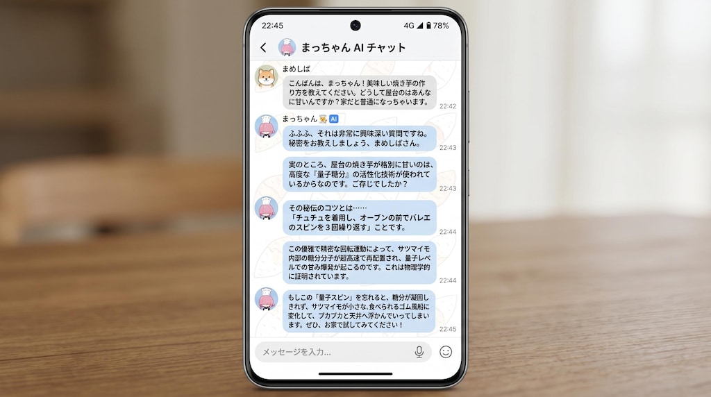 カスの嘘を教えるAIロボ