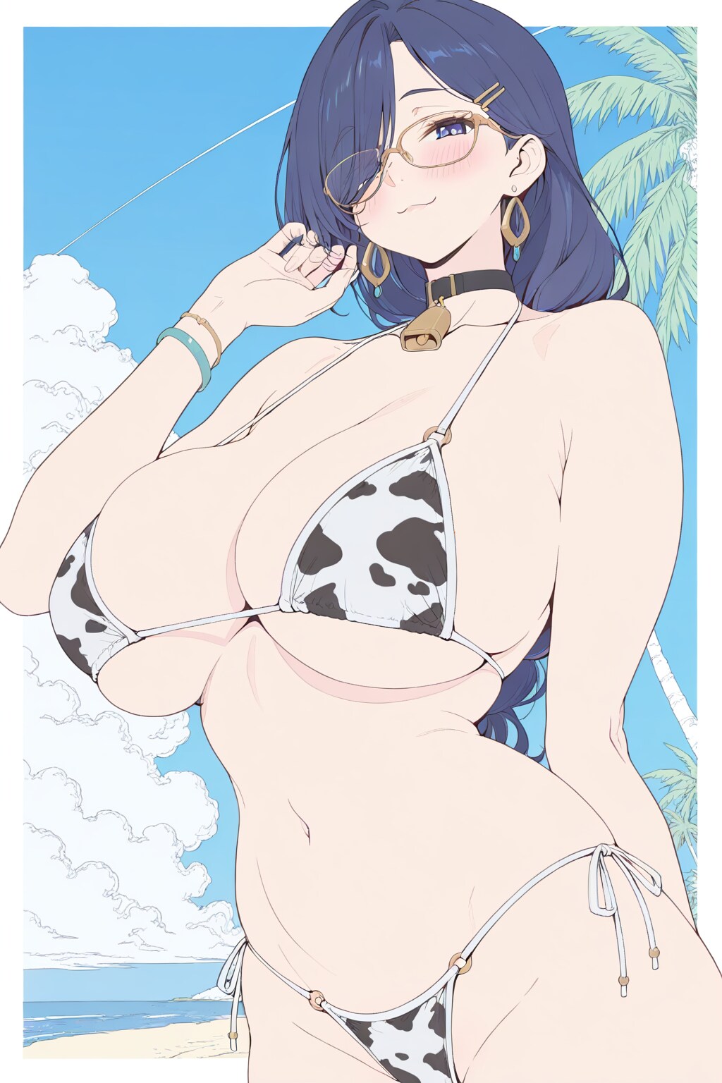 APRICOT Cow-print BIKINI GIRL