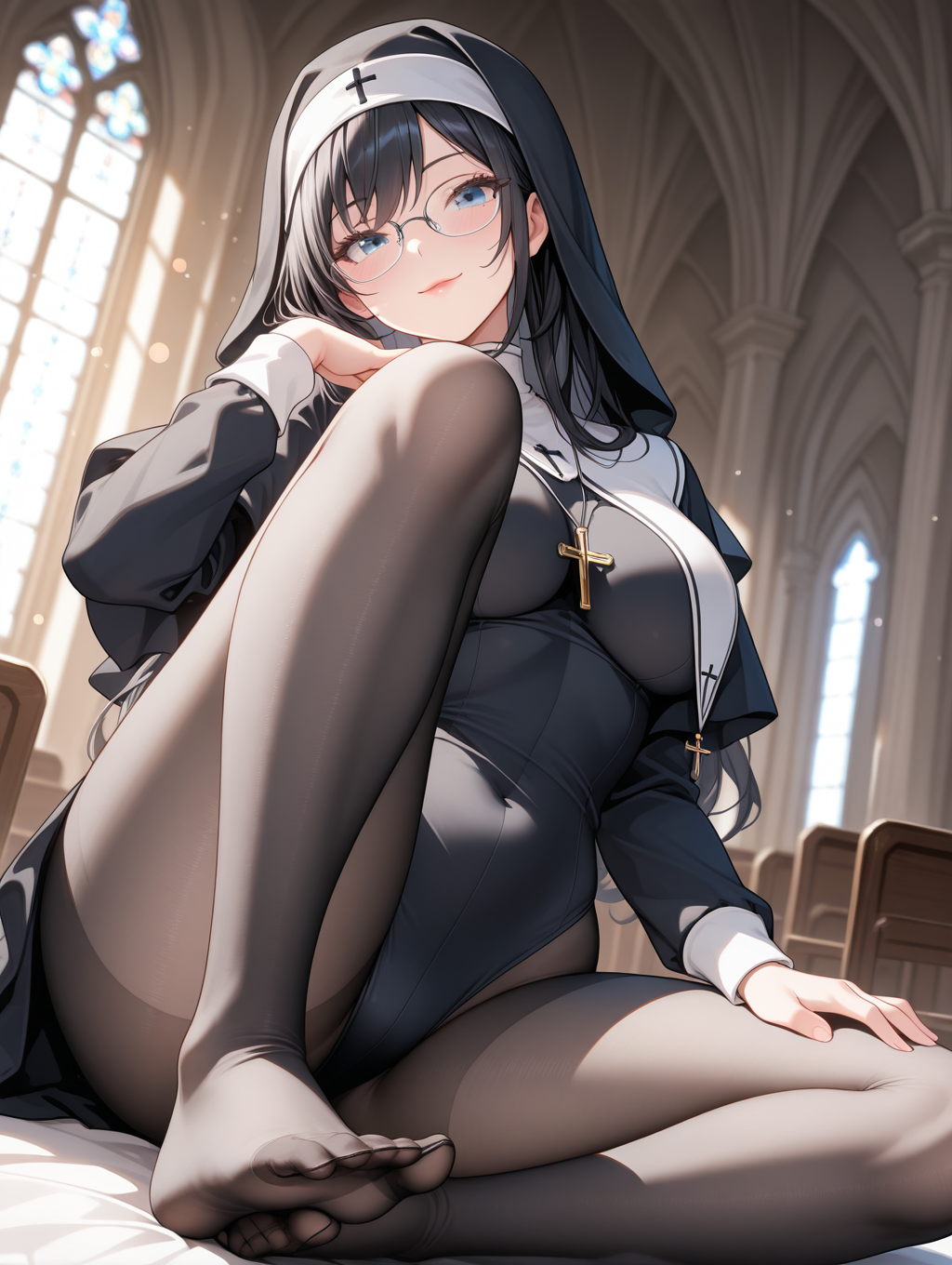 修道服xレオタード #有圀舞