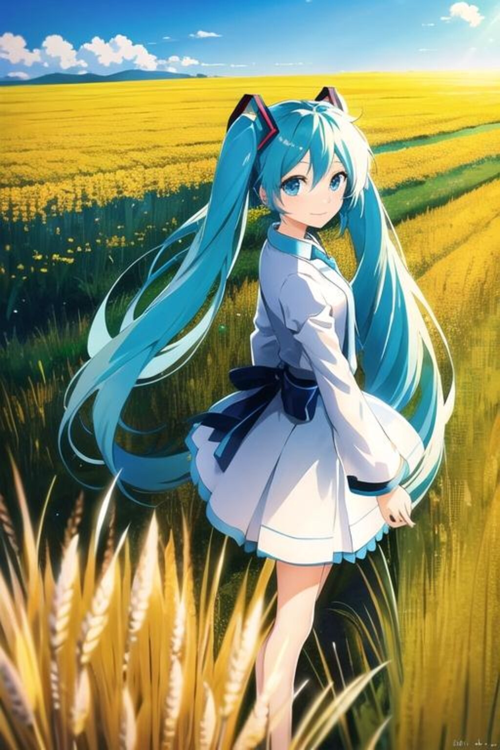 麦と初音ミク（20241013）