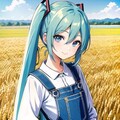 麦と初音ミク（20241013） 4枚目