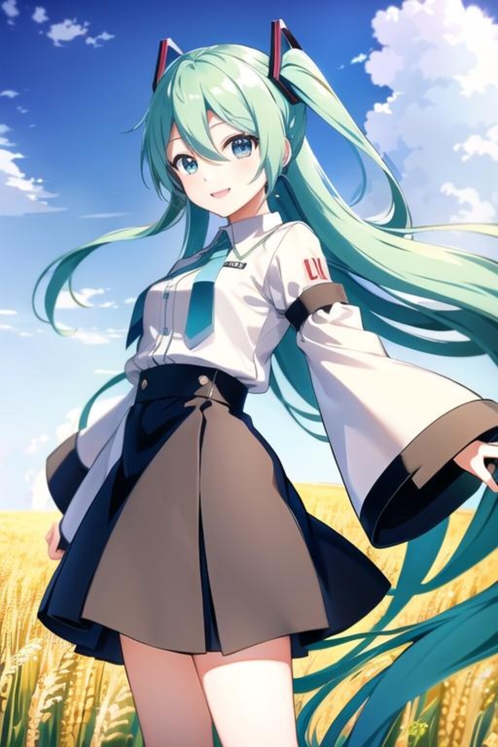 麦と初音ミク（20241013）