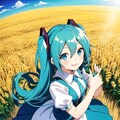 麦と初音ミク（20241013） 3枚目