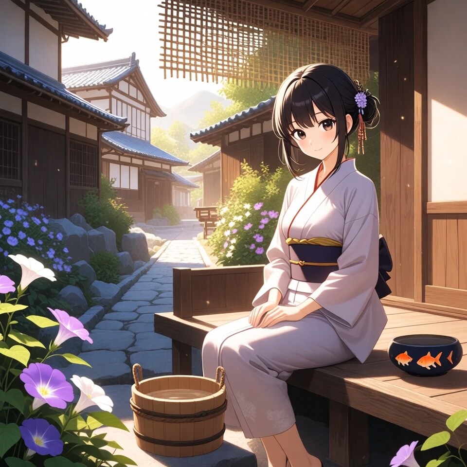 夕涼み | の人気AIイラスト・グラビア