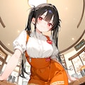 黒髪ウェイトレス少女 7枚目